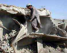 A home bombed in Kabul