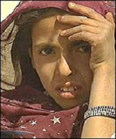 Feriba, a young afghan girl, refugee in Pakistan